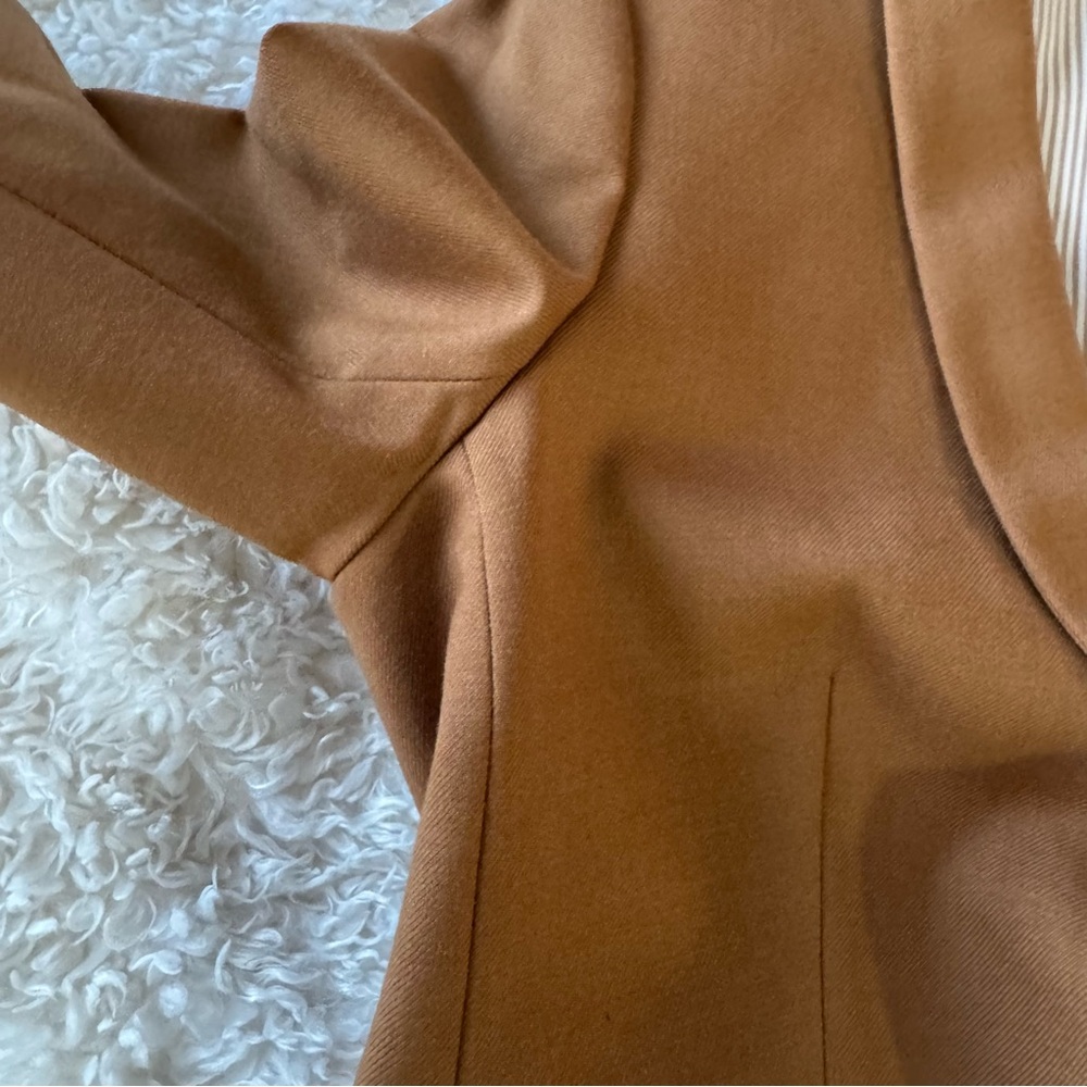 J.Crew Parke Blazer Caramel Wool Flannel #J5627 Classic Jacket Women’s Size 10 - Picture 11 of 16